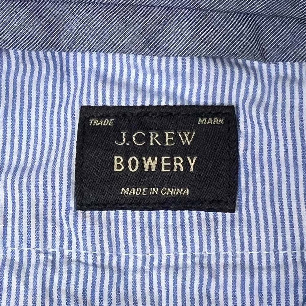 J. Crew Pants Men’s Bowery Slim Chambray Blue Lightweight 100% Cotton W 32 L 32 - Picture 3 of 14